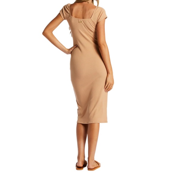 ๐บ๐บ BILLABONG ๐บ๐บ NEW MOOD MIDI DRESS - TRUFFLE - Picture 7 of 13